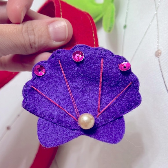 🧜🏻♀️Handmade mermaid decorative hair bow holder with shell - Picture 7 of 10